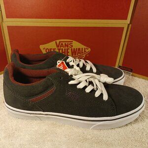 VANS Men's 6.5/Women's 8 Seldan Suede Raven/White VN0A4TZEAJI